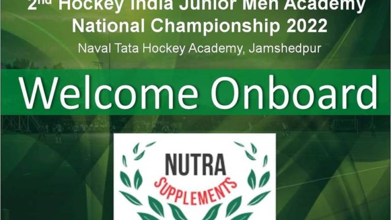Proud to be associated with 2nd Hockey India Junior Men Academy National Championship 2022#NutraSupplements#dopefree supplements#makeinIndia#NavalTataHockeyAcademyJamshedpur